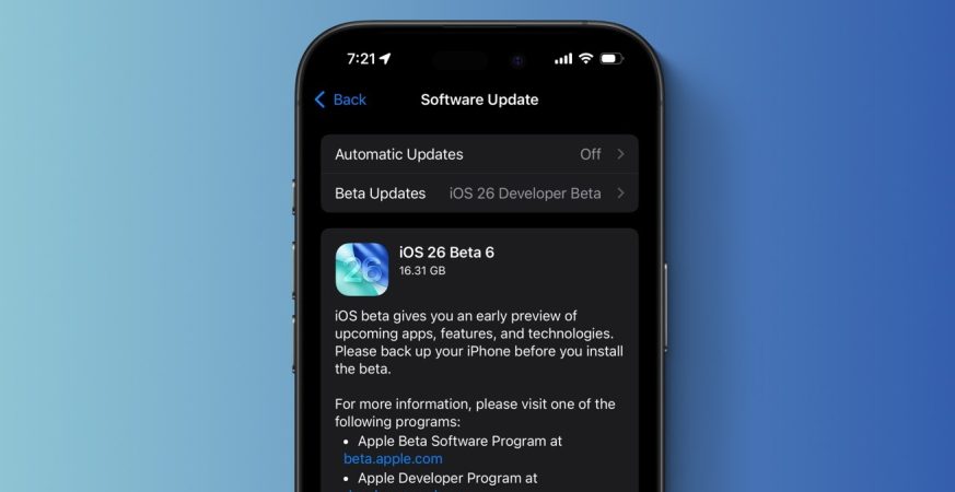 Apple releases sixth iOS 26 beta with ringtones, camera, UI upgrades